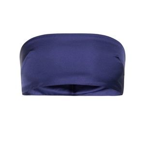 WeWoreWhat Dutchess Satin Navy Bandeau Top Style No. WWT84-01